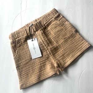NWT Ashby Muslin tan shorts